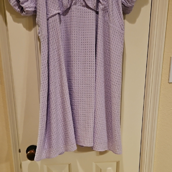 Old Navy Light Purple Mini Dress with Puff Sleeves - Picture 2 of 12